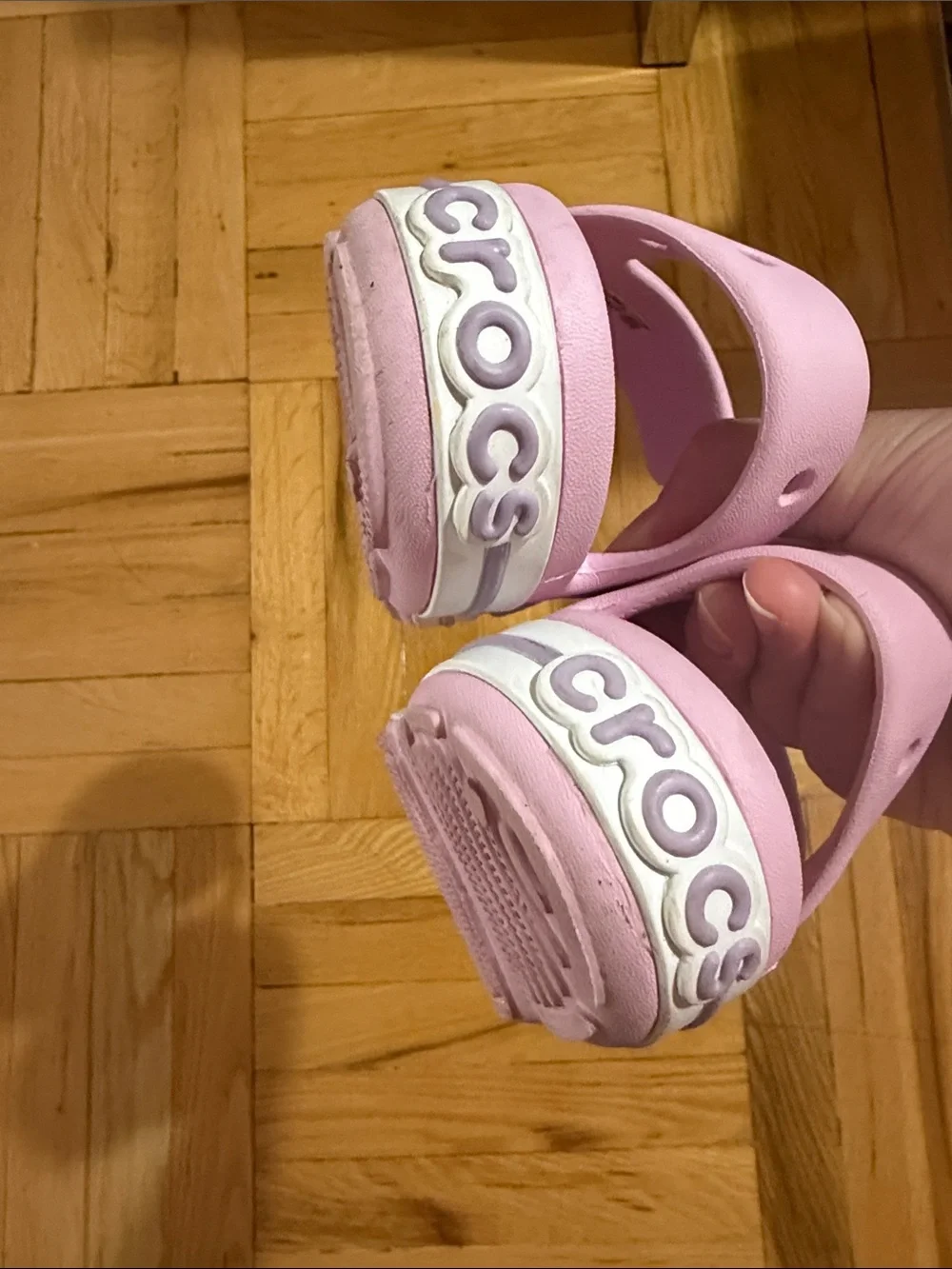 CROCS Kids ballerina/lavender Sandals with Straps